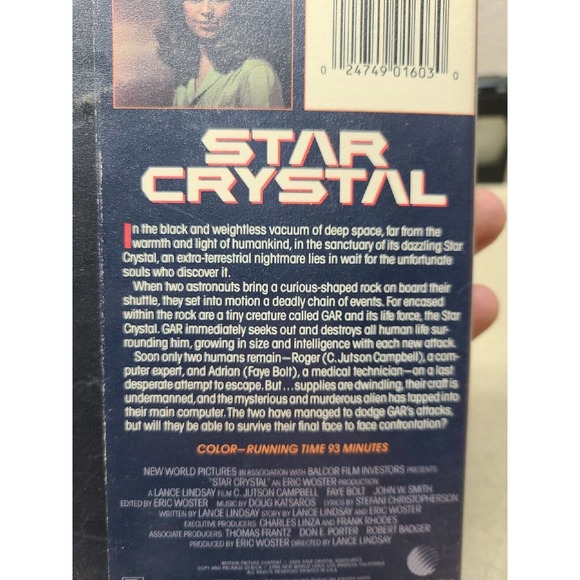 Star Crystal VHS 1985 Sci-Fi Horror Vintage Video Cassette Tape Clam Shell - Picture 5 of 5